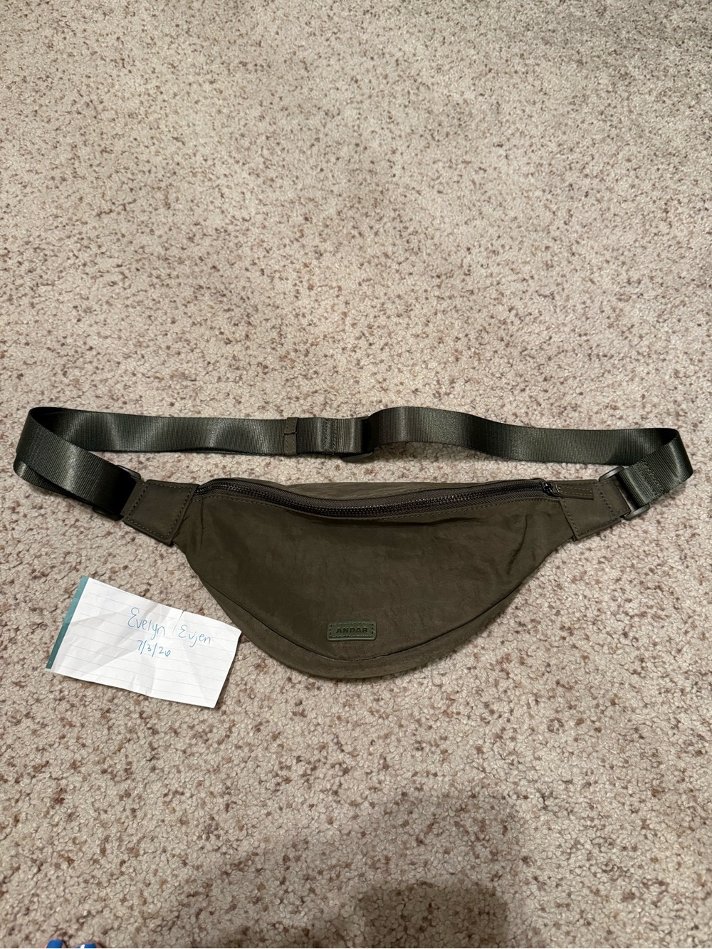 NWOT Andar Tatum Active Mini - Dark Olive